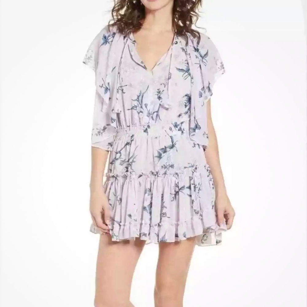 Misa Los Angeles Medium Lullu Floral Mini Dress ~ Shower Tea Bride